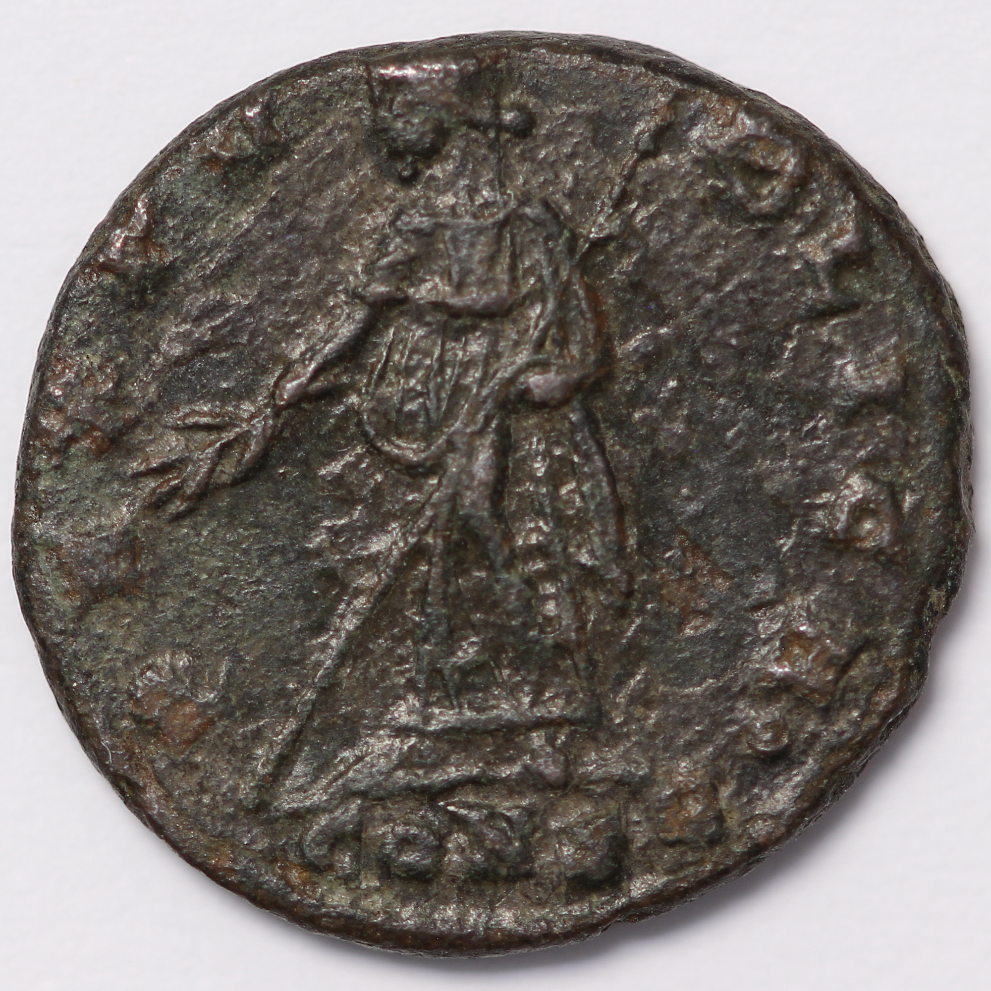 Ancient Roman Imperial Coin Helena AD 337-340 Æ Constantinople Mint Pax – Scarce - Image 3