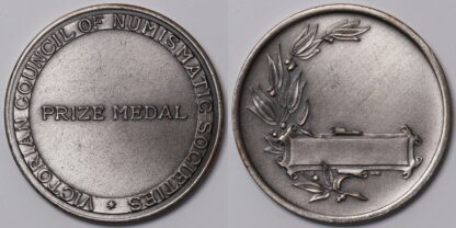 Victorian Numismatic Prize Medal