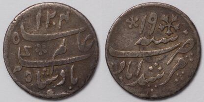 1204-19 Quarter Rupee Calcutta Mint KM-96.1