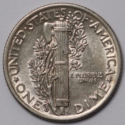 United States USA 1941-D Mercury Dime 10C World Silver Coin - Image 3