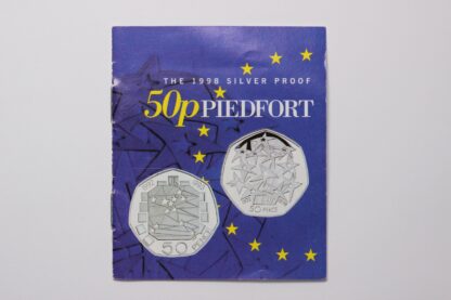 PCGS Graded PR69DCAM Great Britain 1998 50p EU Piedfort Silver Proof Coin - Image 8