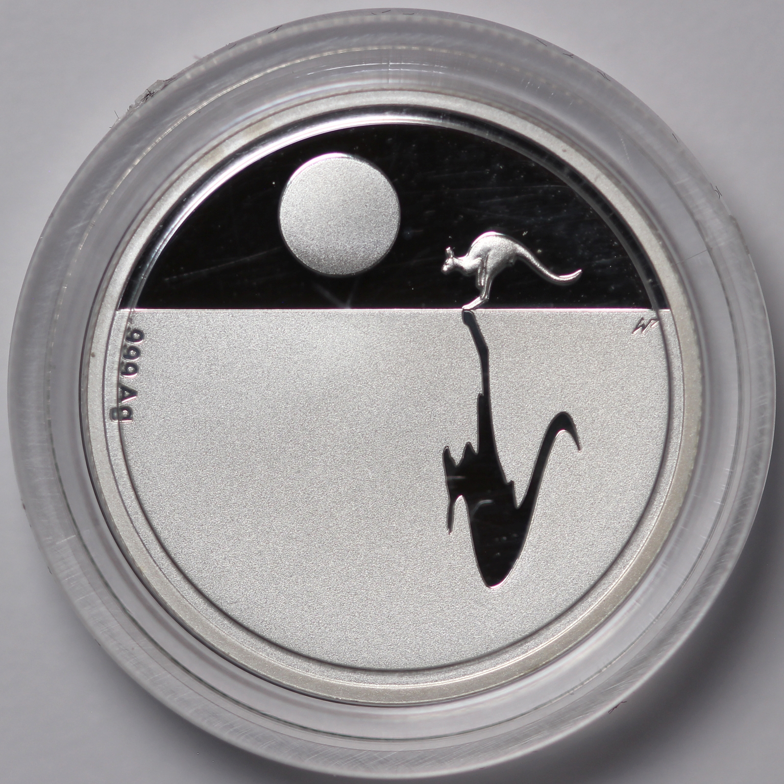 Australia 2018 Kangaroo at Sunset $1 One Dollar Fine Silver Proof Coin RAM - Image 3