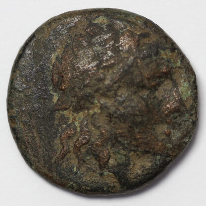 Ancient Greek Coin Aiolis Temnos 2nd-1st Century BC Æ Dionysos/Athena Nikephoros - Image 2