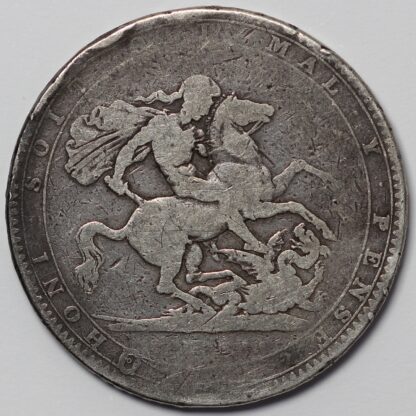 Great Britain George III 1818? LIX Crown S-3787 Large Silver Coin - Image 3