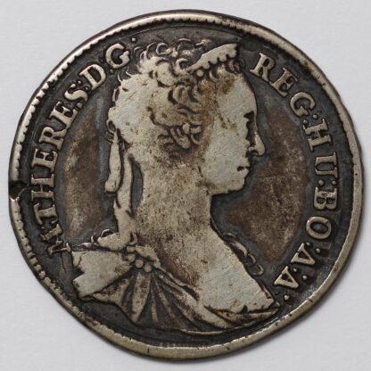 Hungary 1744 15 Krajczar Maria Theresia Madonna KM# 330.2 World Silver Coin - Image 2