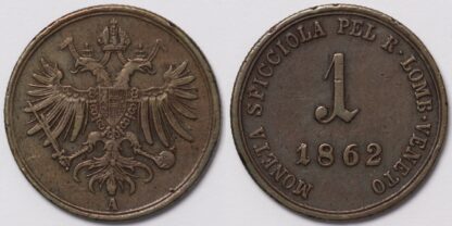 Lombardy-Venetia 1862-A 1 Soldo