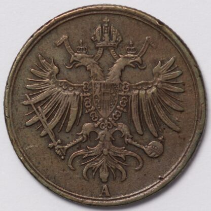 Italian States Lombardy-Venetia 1862-A 1 Soldo C# 35.3 World Copper Coin - Image 2