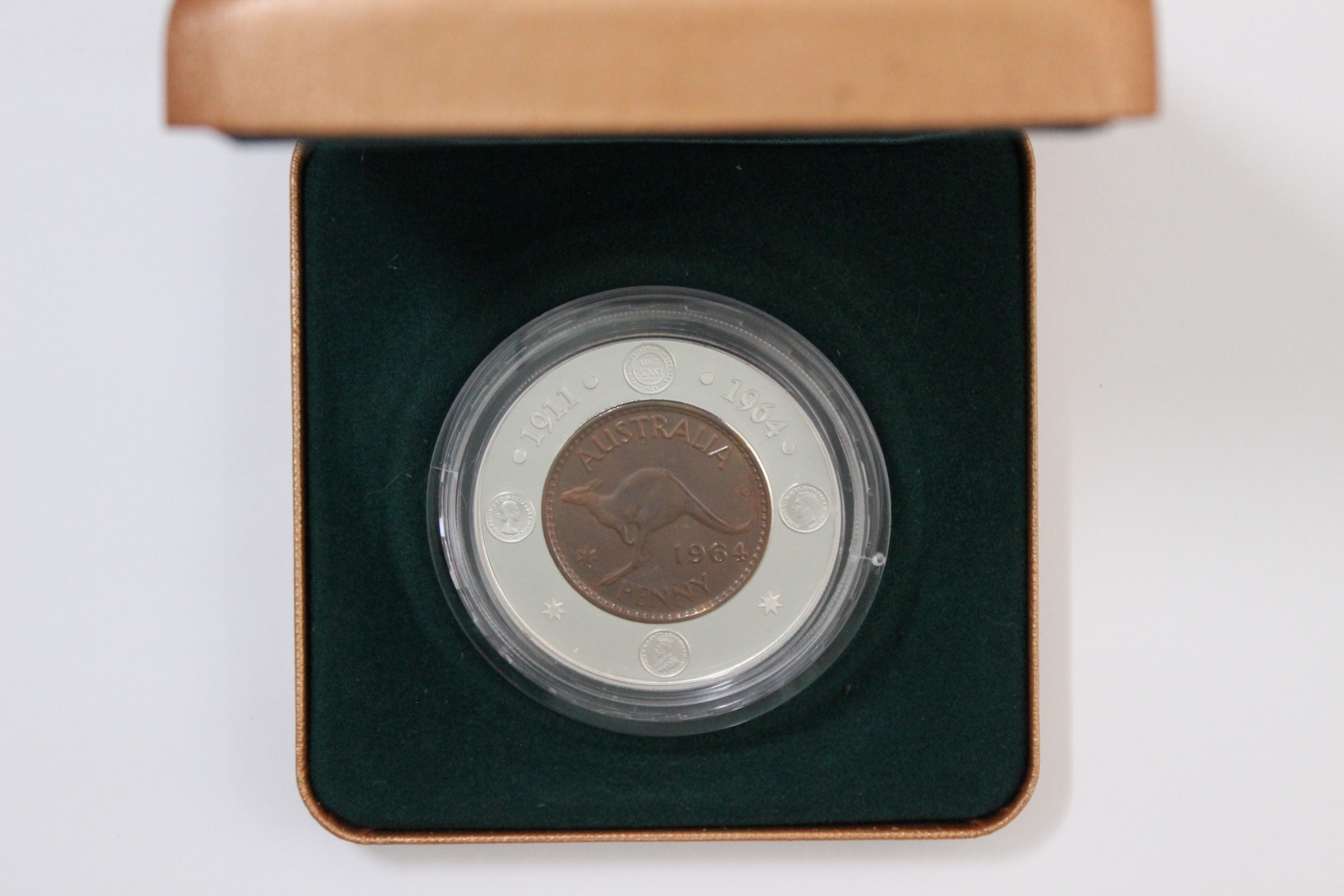 Australia 2004 RAM Subscription $1 Silver Proof Coin 40th Anniversary 1964 Penny - Image 2