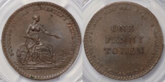 1811 One Penny Token Suffolk Lowestoft