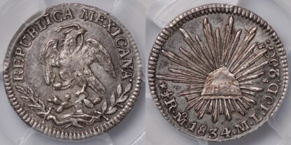 1834-Mo ML 1/2 Real MS63