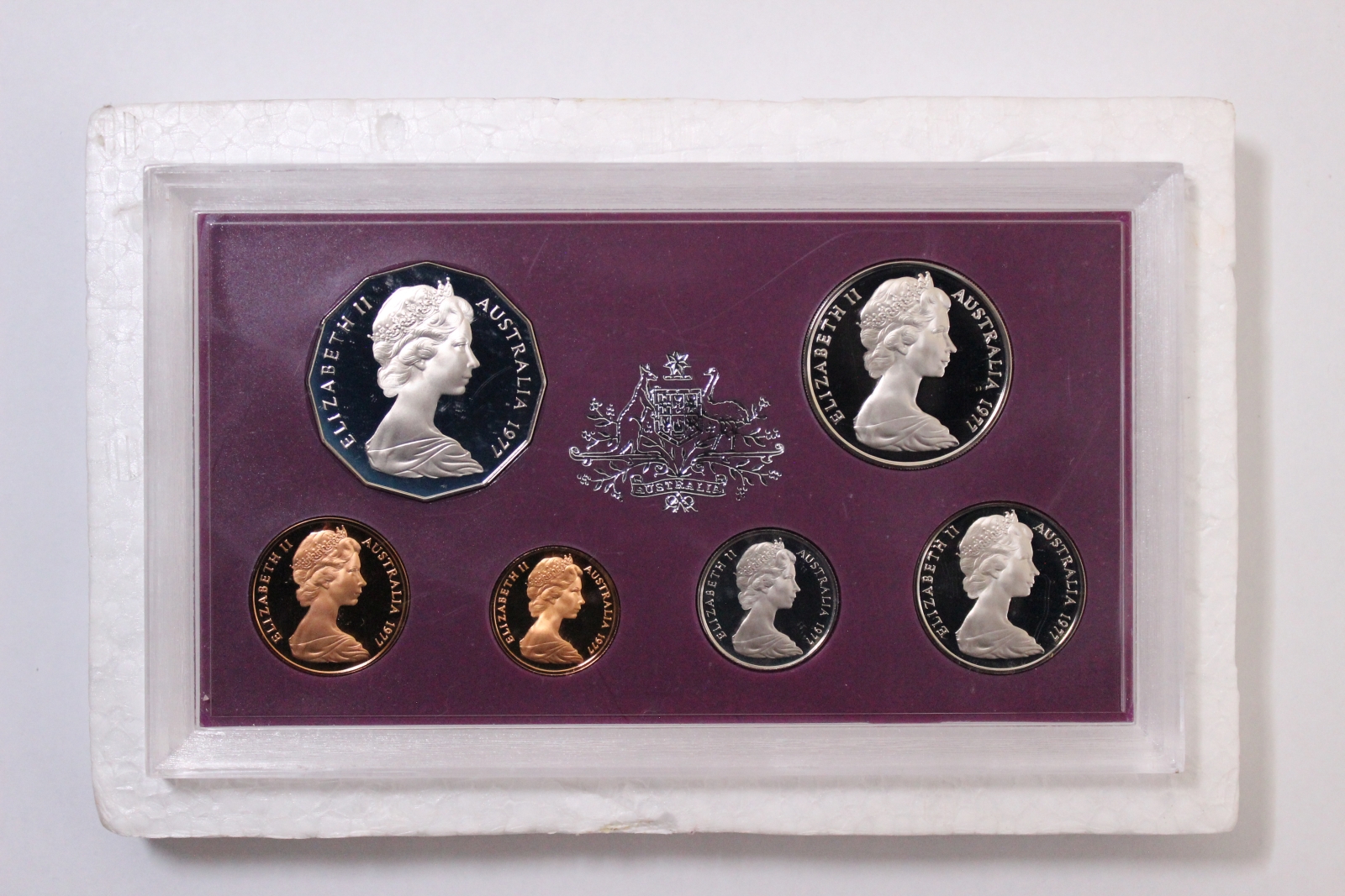 Australia 1977 Silver Jubilee 6-Coin Proof Set RAM With Outer Foam ...