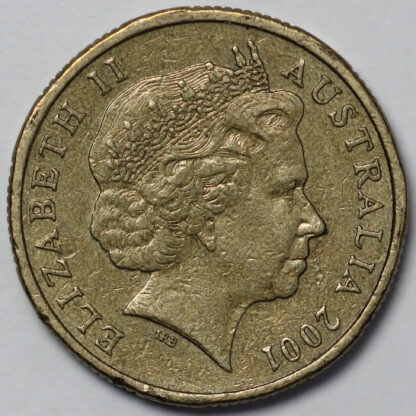 Australia 2001 $1 Centenary Of Federation Upset Die Rotation Error Coin - Image 2