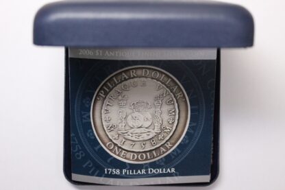 Australia 2006 RAM Subscription $1 Antique Finish Silver Coin 1758 Pillar Dollar - Image 4