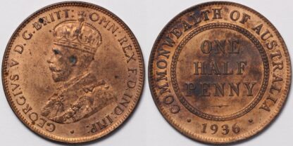 Australia 1936 Half Penny