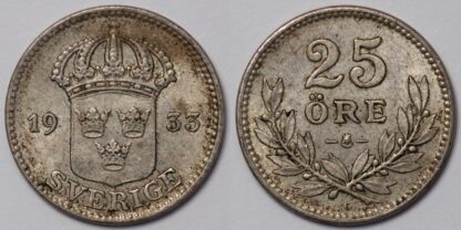 Sweden 1933 25 Ore