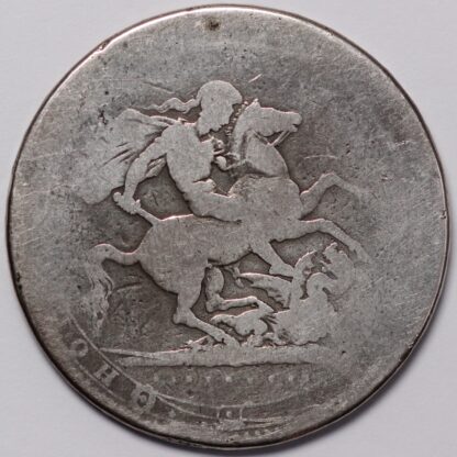 Great Britain George III Crown (1818 - 1820) Large Sterling Silver World Coin - Image 3