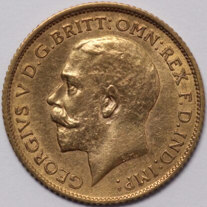 Australia 1912-S Half Sovereign George V St George Sydney Mint Gold Coin - Image 2