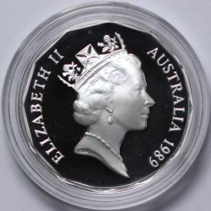 Australia 1989 Fifty Cent 50c Masterpieces Captain Cook Silver Proof Coin - Image 2