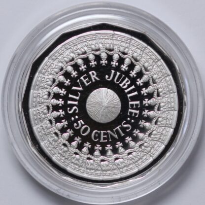 Australia 1989 Fifty Cent 50c Masterpieces 1977 Silver Jubilee Silver Proof Coin - Image 3