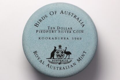 Australia 1989 Birds of Australia Kookaburra $10 Piedfort Proof Silver Coin RAM - Image 4