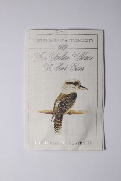 Australia 1989 Birds of Australia Kookaburra $10 Piedfort Proof Silver Coin RAM - Image 5