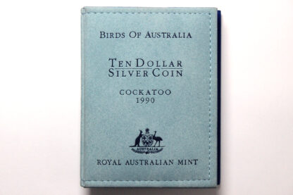 Australia 1990 Birds of Australia White Cockatoo $10 Silver Proof Coin - RAM - Image 5