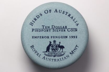 Australia 1992 Birds of Australia Emperor Penguin $10 Piedfort Proof Silver Coin - Image 4