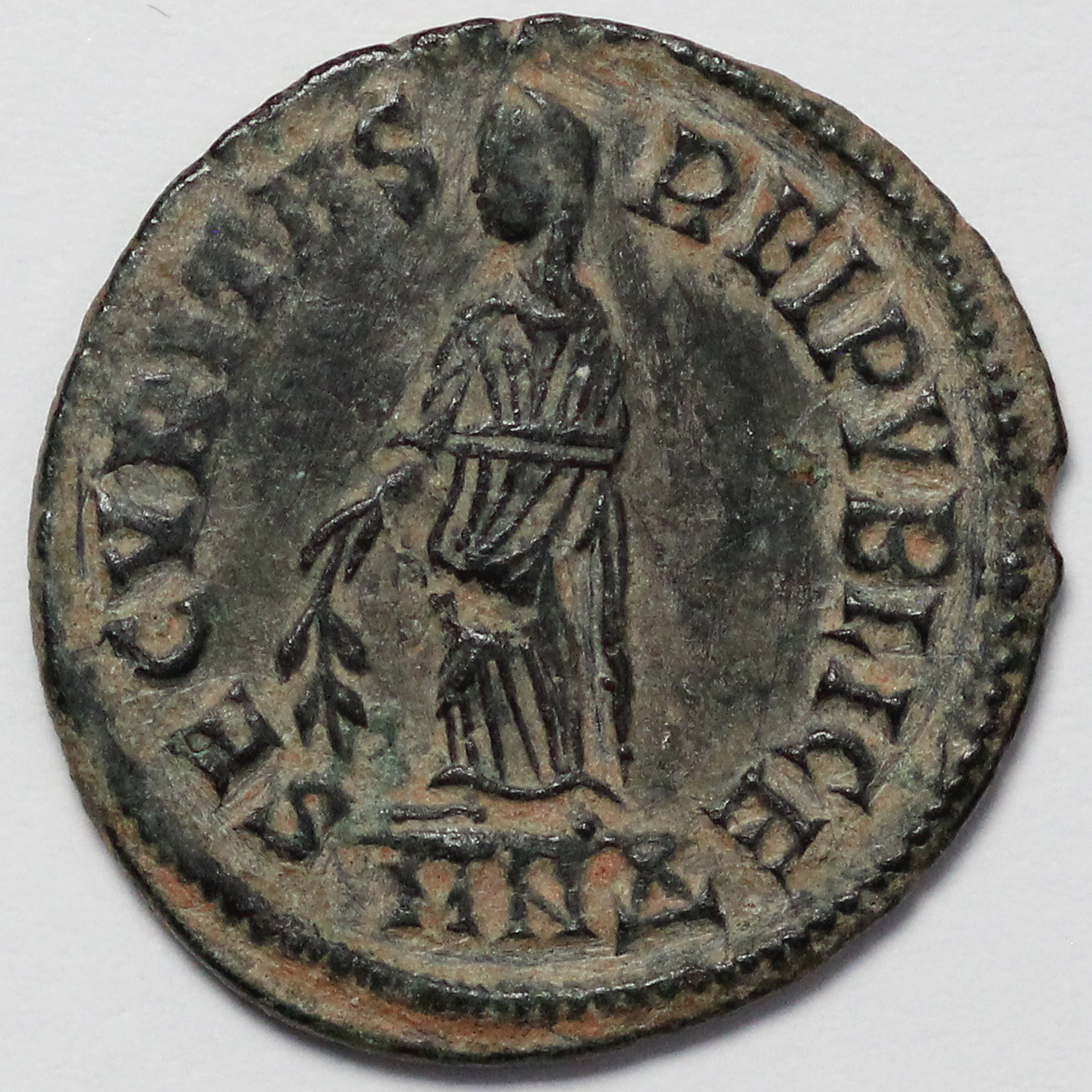 Ancient Roman Imperial Coin Helena Augusta AD 325-6 Æ Securitas Nicomedia - Rare - Image 3