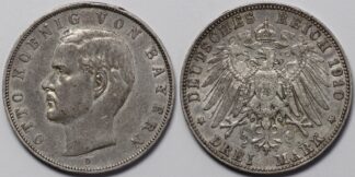 Bavaria 1910-D 3 Mark