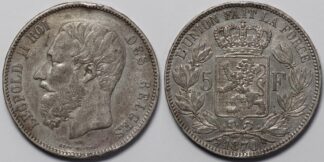 Belgium 1870 5 Francs