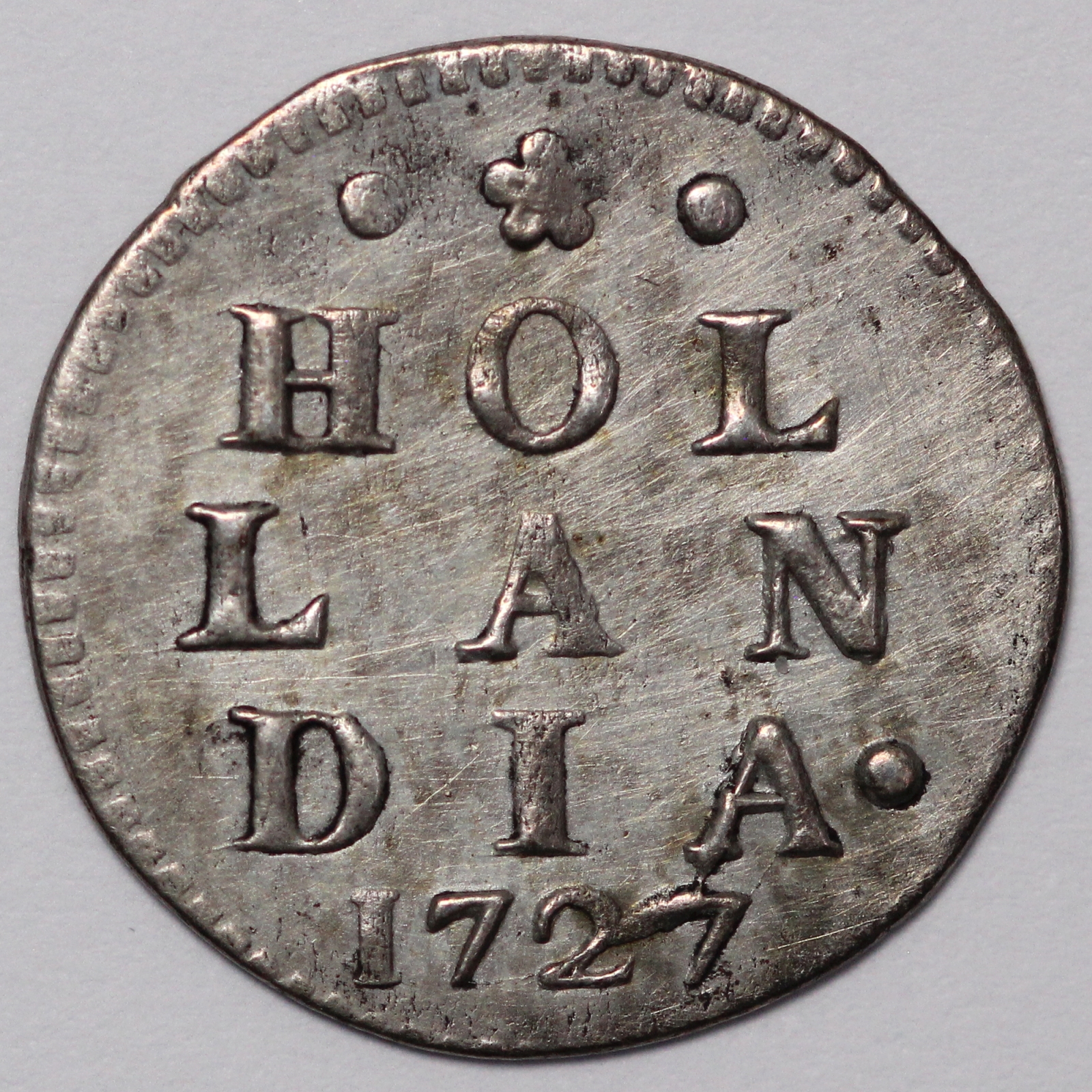 Netherlands Holland (Dutch Republic) 1727 2 Stuivers KM#48 World Silver ...