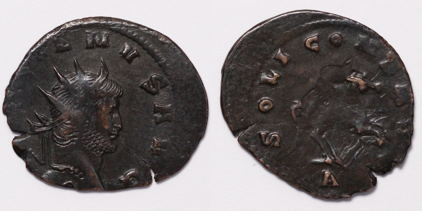 Gallienus Pegasus Antoninianus Clashed Die