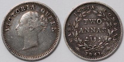 India British 2 Annas 1841(m)