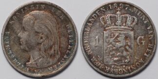 Netherlands 1897 1 Gulden