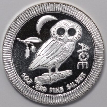 Niue 2018 Two Dollars Athena Owl 1oz .999 Silver Bullion Coin New Zealand Mint - Image 3