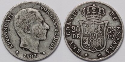 Philippines 1882 20 Centimos