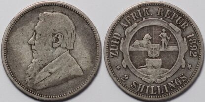 South Africa 1892 2 Shillings