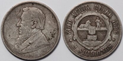 South Africa 1896 2 Shillings