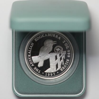 1997 Australian Kookaburra 1937 Penny Privy Mark 2oz Silver Proof Coin - Image 2