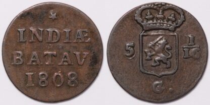 Batavian Republic 1808-G 1 Duit