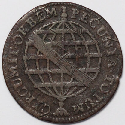 Brazil 1774 20 Réis José I Lisbon Mint KM# 175.2 World Copper Coin - Image 2