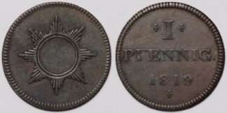 Frankfurt 1819 Pfennig