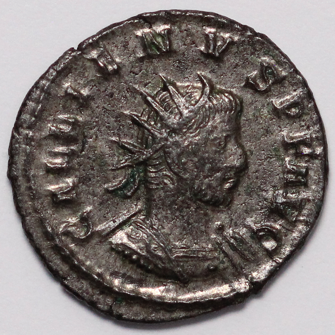 Ancient Roman Imperial Coin Gallienus AR Antoninianus AD 260-268 Jupiter Antioch - Image 2