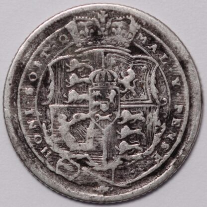 Great Britain 1817 Sixpence 6d George III S-3791 World Silver Coin - Image 3