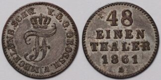 Mecklenburg-Schwerin 1861-A 1/48 Thaler