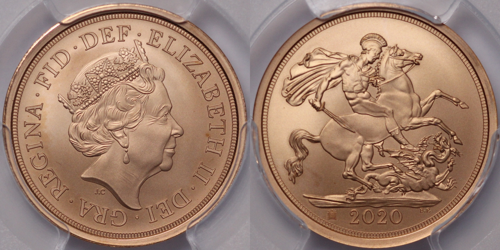 PCGS MS69 2020 Brexit Sovereign