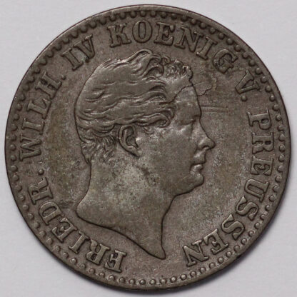 German States-Prussia 1850-A 2-1/2 Groschen Friedrich Wilhelm IV Silver Coin - Image 2