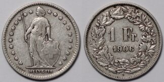 Switzerland 1906-B 1 Franc