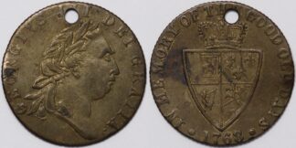 1768 Spade Guinea Token