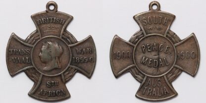 South Australia Transvaal War Bronze Peace Medal